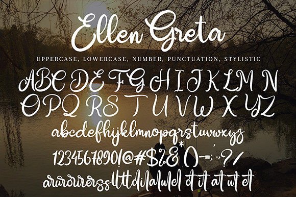 Ellen Greta Font Poster 8