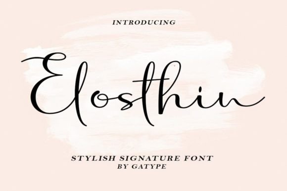 Elosthin Font Poster 1