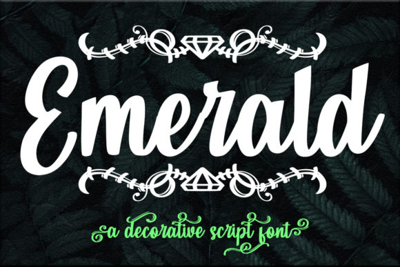 Emerald Font Poster 1
