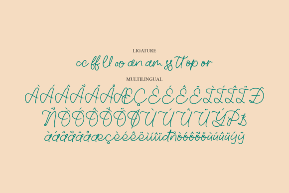 Emerald Micigan Font Poster 13