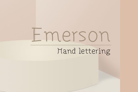 Emerson Font Poster 1