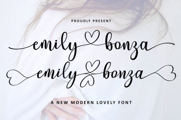 Emily Bonza Font Poster 1