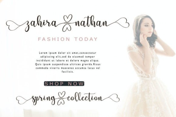 Emily Bonza Font Poster 11