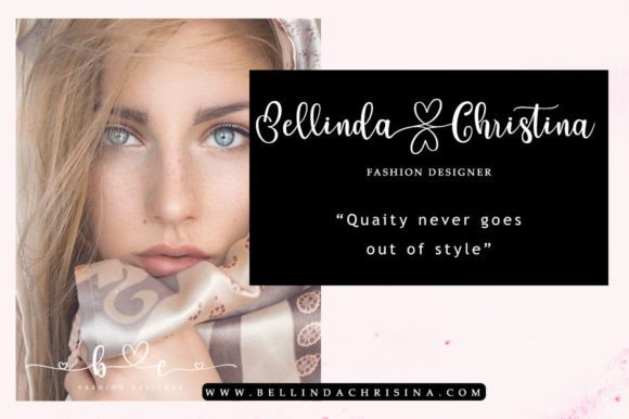 Emily Bonza Font Poster 5
