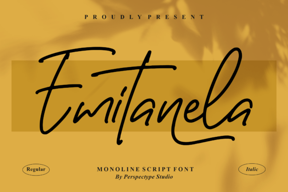 Emitanela Font Poster 1