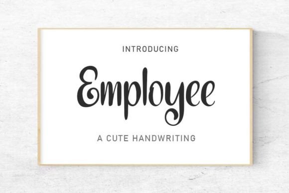 Employee Font Poster 1
