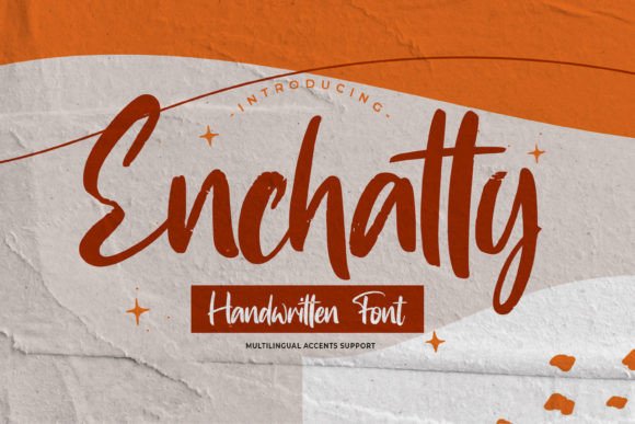 Enchatty Font Poster 1