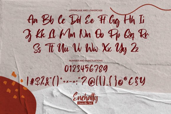 Enchatty Font Poster 6