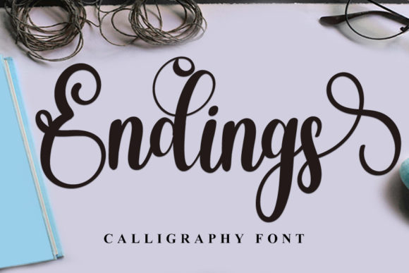 Endings Font Poster 1