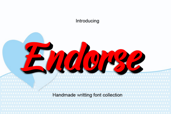 Endorse Font Poster 1