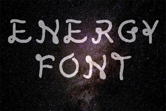 Energy Font Poster 1