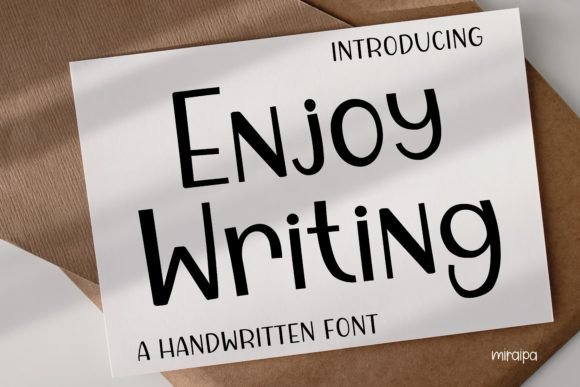 Enjoy Writing Font Poster 1