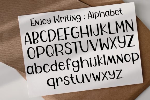 Enjoy Writing Font Poster 3
