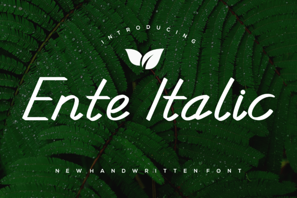 Enteitalic Font Poster 1