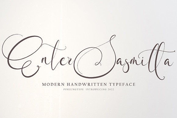 Enter Sasmitta Font Poster 1