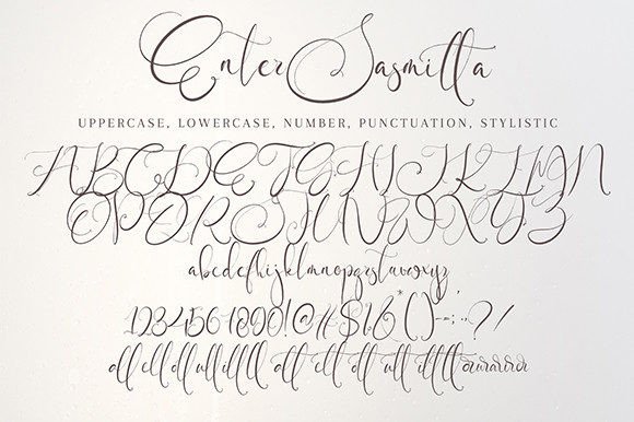 Enter Sasmitta Font Poster 9