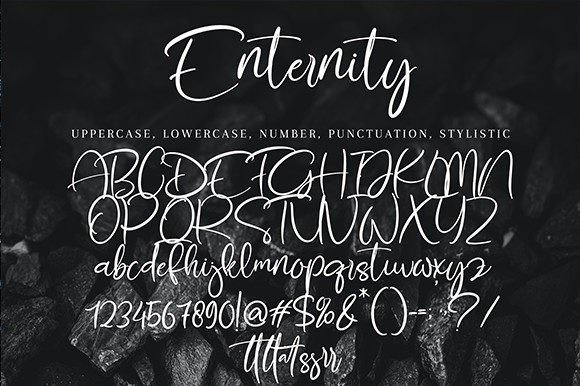 Enternity Font Poster 9