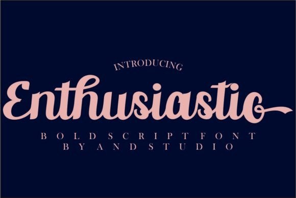 Enthusiastic Font Poster 1