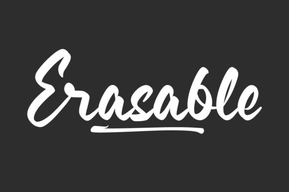 Erasable Font