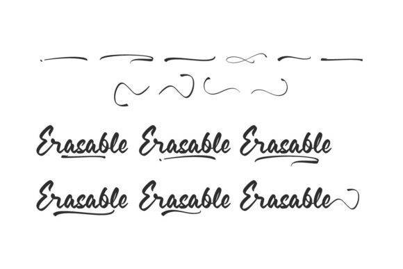 Erasable Font Poster 8