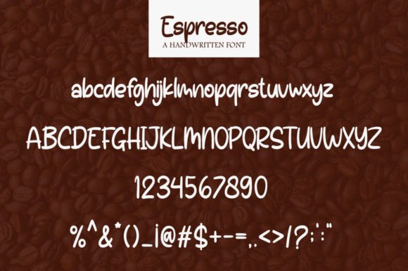 Espresso Font Poster 7