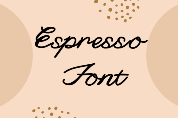 Espresso Font Poster 1