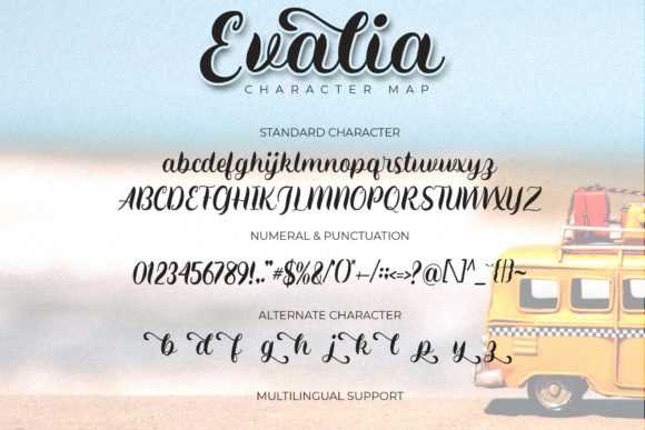 Evalia Font Poster 7