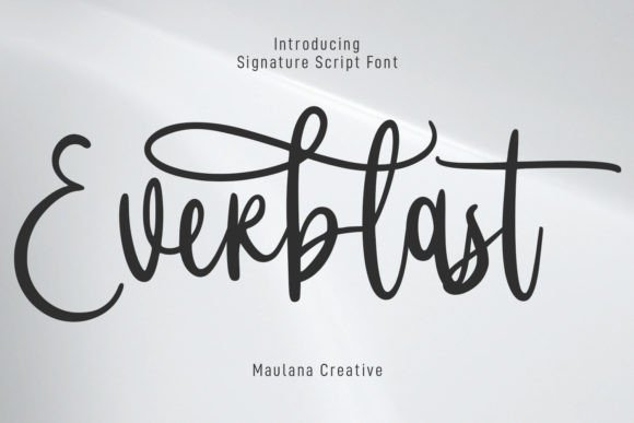 Everblast Font Poster 1