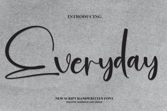 Everyday Font Poster 1