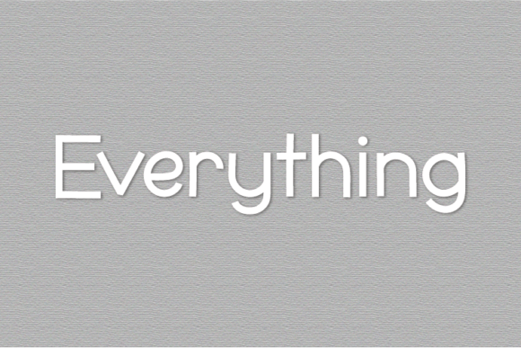 Everything Font Poster 1
