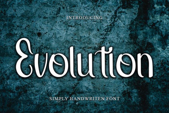 Evolution Font Poster 1