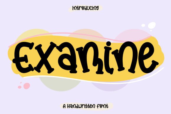 Examine Font Poster 1