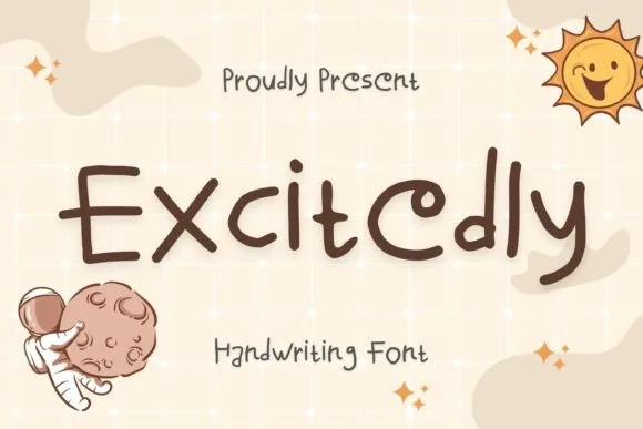 Excitedly Font Excitedly Font Poster 1