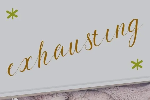 Exhausting Font Exhausting Font Poster 1