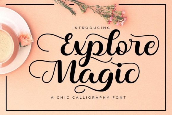 Explore Magic Font Poster 1