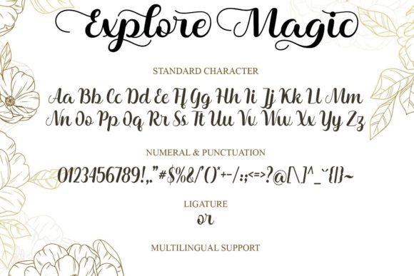 Explore Magic Font Poster 7