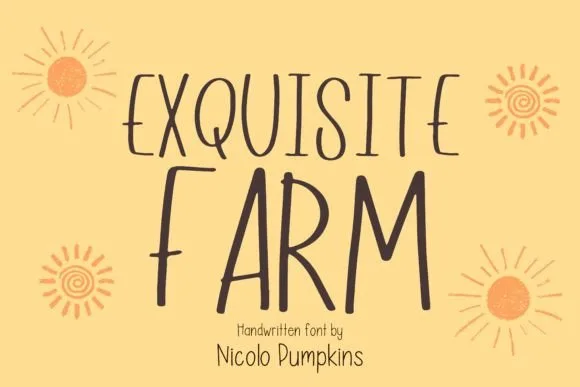 Exquisite Farm Font Exquisite Farm Font Poster 1