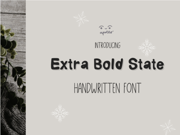 Extra Bold State Font