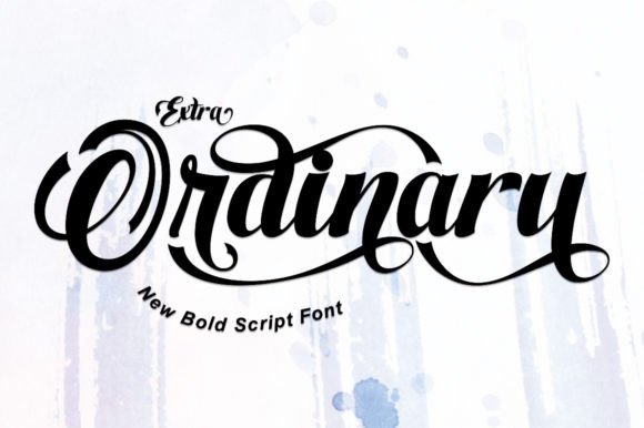 Extra Ordinary Font Poster 1