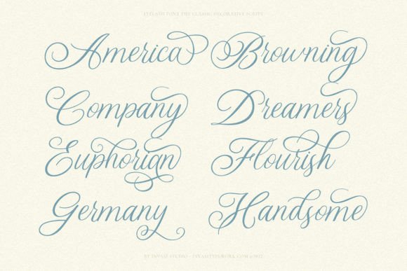 Eyelash Font Poster 7