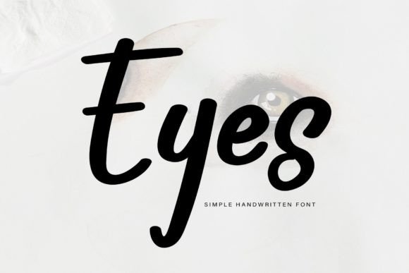 Eyes Font Poster 1