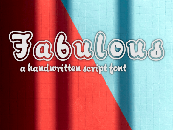 Fabulous Font Poster 1