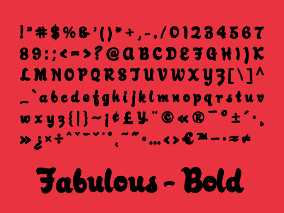Fabulous Font Poster 2