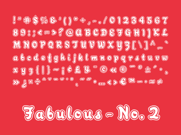 Fabulous Font Poster 3