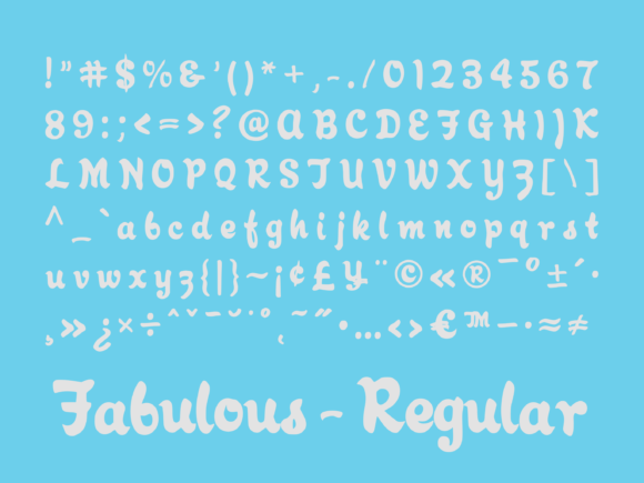 Fabulous Font Poster 4