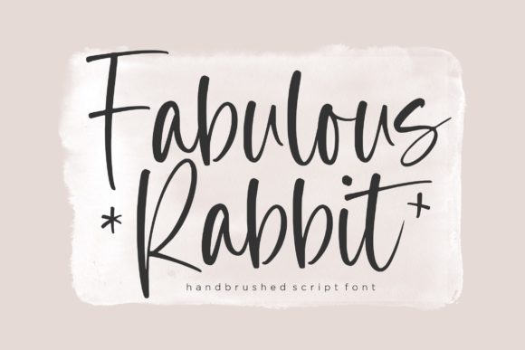 Fabulous Rabbit Handbrushed Script Font Poster 1