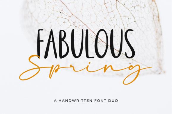 Fabulous Spring Font Poster 1