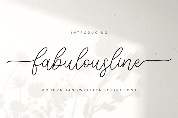 Fabulousline Font Poster 1
