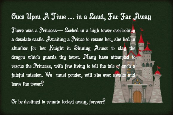 Fairy Tales Font Poster 2