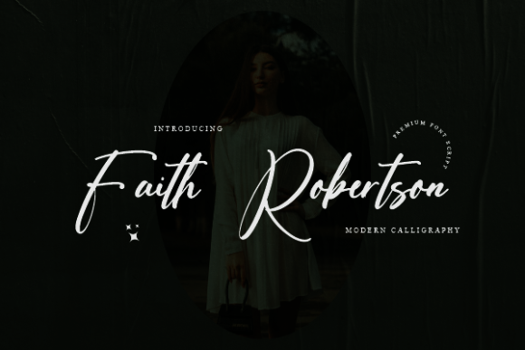 Faith Robertson Font Poster 1